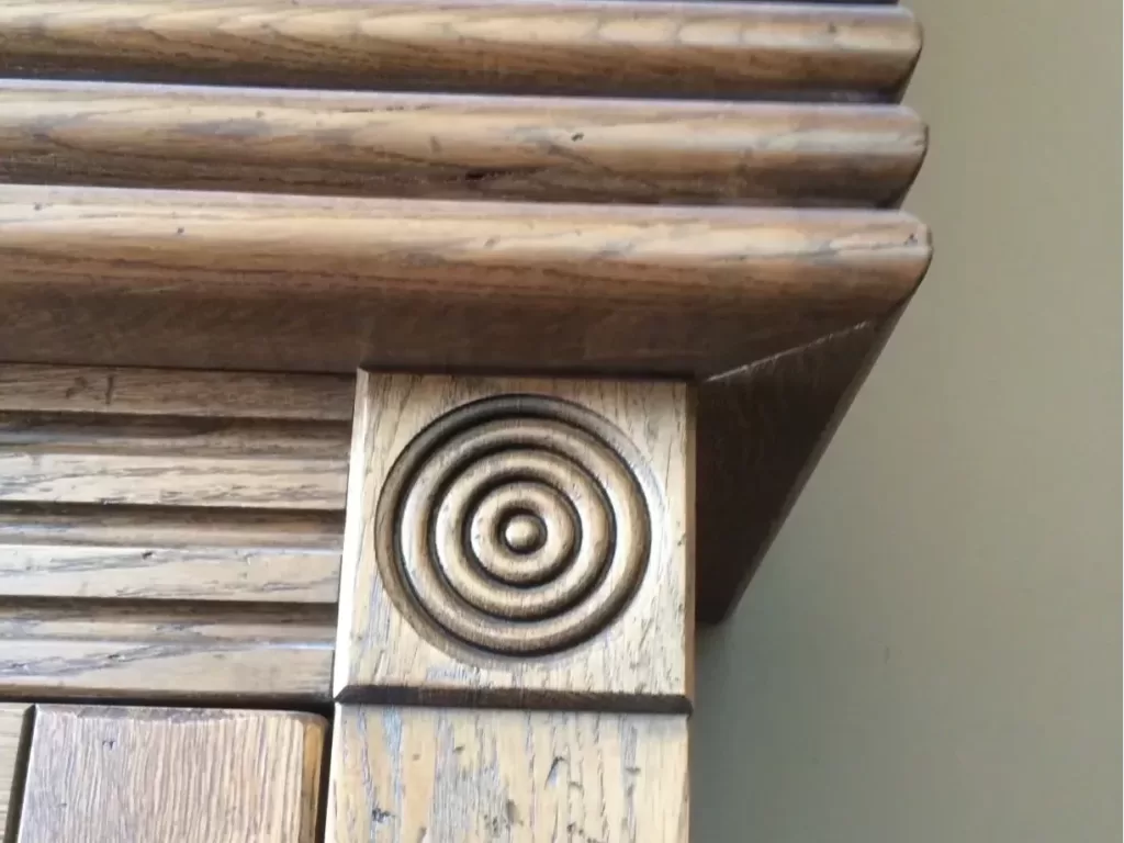 Ornate CNC fireplace surround