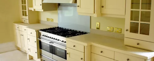 Traditional kitchen in buttermilk