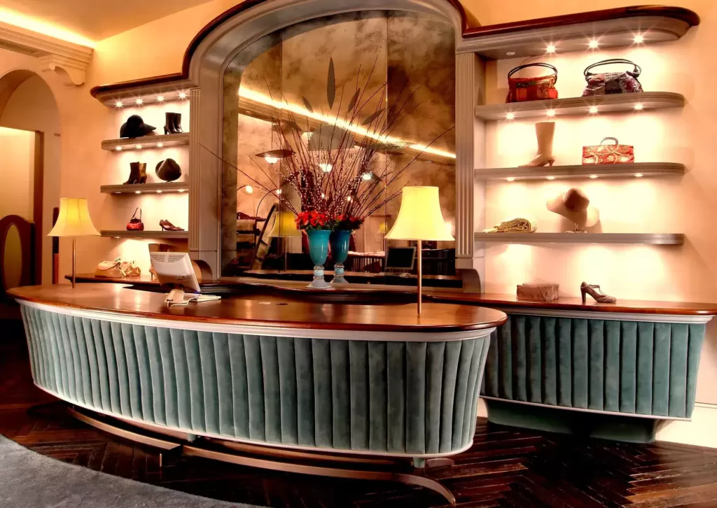 Shop counter in Jigsaw, Kensington