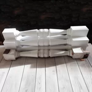 Turned columns being restored