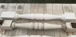 Column before and after